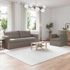 vidaXL Sofa 2 pcs Gr&aring;brun 196 x 82 x 85 cm Stof