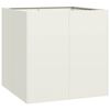 vidaXL plantekasse 80x80x80 cm st&aring;l hvid