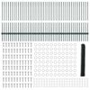 vidaXL Hegn med post Gr&oslash;n 1 x 100 m St&aring;l og PVC