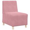 vidaXL Modulsofa enhed uden arme 2 pcs Lyser&oslash;d 55 x 74 x 82 cm Fl&oslash;jl