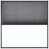 vidaXL plisseret insektnet til vinduer 120x120 cm aluminium antracit