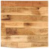 vidaXL bordplade 40x40x2,5 cm naturlig kant massivt ru mangotr&aelig;