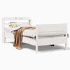 vidaXL sengeramme uden madras 90x190 cm massivt fyrretr&aelig; hvid