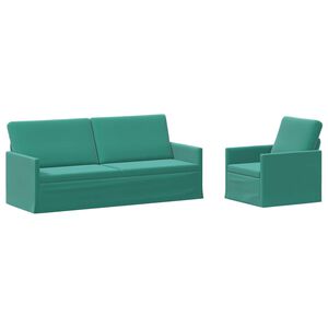 vidaXL Sofa S&aelig;t 2 pcs Turkis Velour (V)