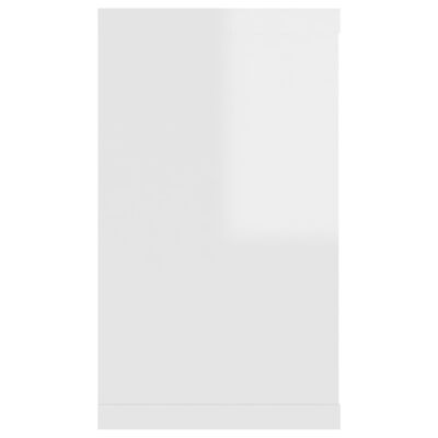 vidaXL væghylder 4 stk. 80x15x26,5 cm kubeform spånplade hvid højglans