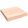 vidaXL bordplade 40x40x(2-6)cm naturlig kant ubehandlet massivt tr&aelig;