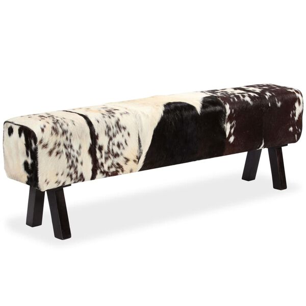 vidaXL b&aelig;nk &aelig;gte gedel&aelig;der 160 x 28 x 50 cm