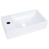 vidaXL h&aring;ndvask 400x220x90 mm SMC hvid