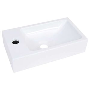 vidaXL h&aring;ndvask 400x220x90 mm SMC hvid
