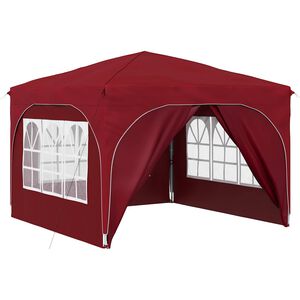 vidaXL Pop-up Festtelt 290 x 290 x 245 cm Bordeaux