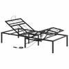 vidaXL Elektrisk Justerbar Sengetramme Sort 200 x 70 x 33,5 cm St&aring;l