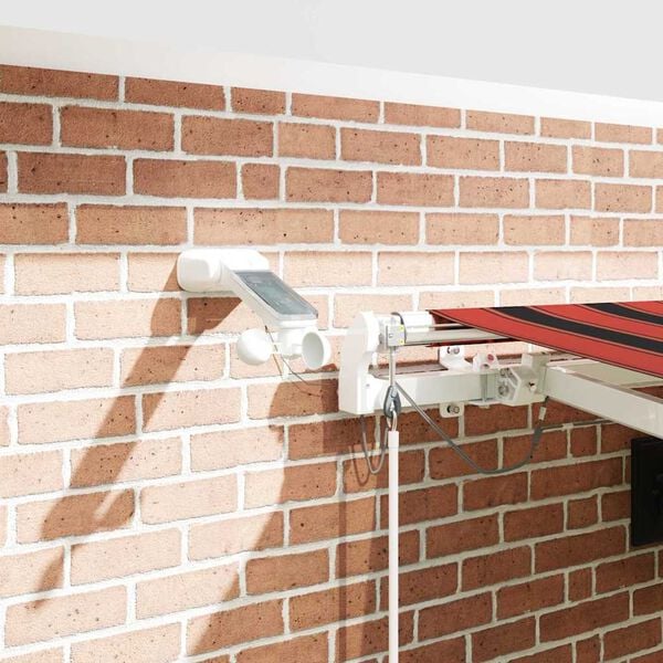 vidaXL Utr&aelig;kkelig Markise Orange og Brun 450 &times; 300 cm