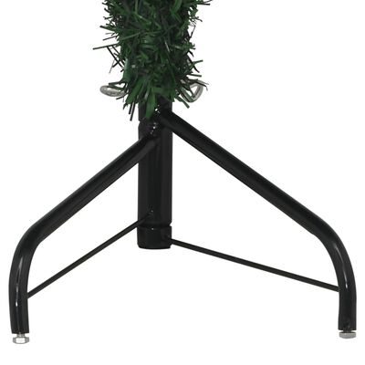 vidaXL kunstigt juletræ til hjørne 120 cm PVC grøn