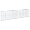 vidaXL gabionkurv med cover 800x50x200 cm galvaniseret jern