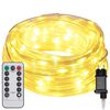 vidaXL Sejllys med 120 LED'er Varm hvid 5 m PVC