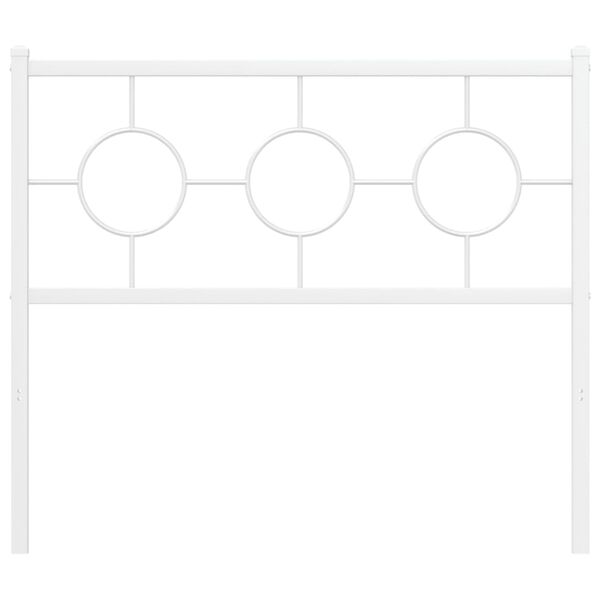 vidaXL udskiftningsgavl 100 cm metal hvid