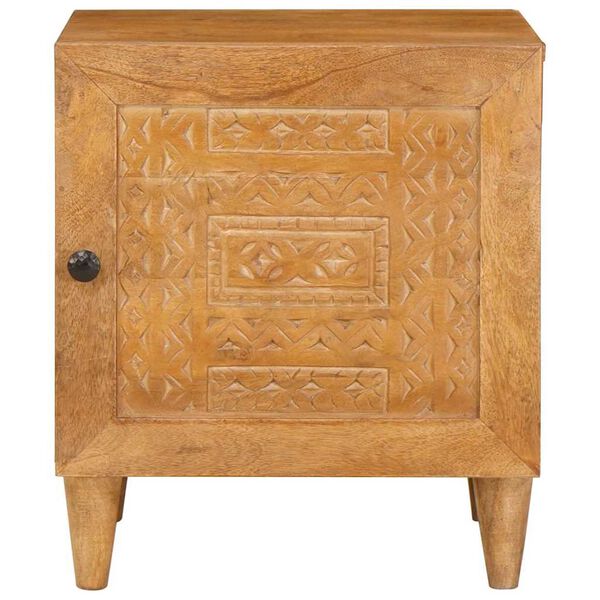 vidaXL Natskab Lys Brun 40 x 33 x 46 cm Massivt akacietr&aelig;