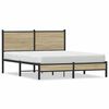vidaXL sengeramme uden madras 150x200 cm metal sonoma-eg