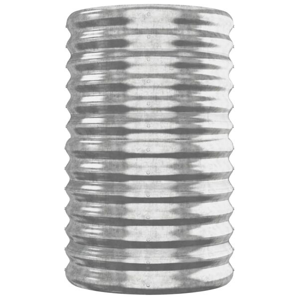 vidaXL plantekasse 260x40x68 cm galvaniseret st&aring;l s&oslash;lvfarvet