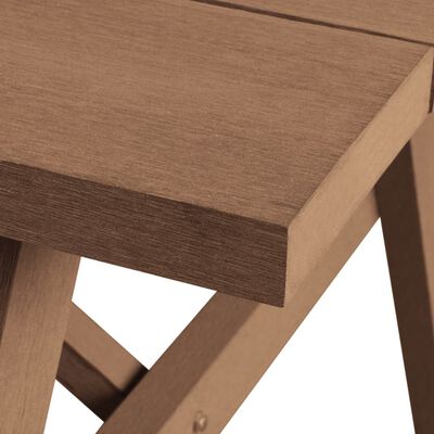 vidaXL picnicbord med bænke WPC 150 x 139 x 72,5 cm brun
