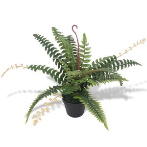 vidaXL kunstig bregneplante med urtepotte 50 cm gr&oslash;n