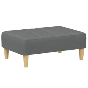 vidaXL fodskammel 77x55x31 cm stof m&oslash;rkegr&aring;
