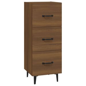 vidaXL sk&aelig;nk 34,5x34x90 cm konstrueret tr&aelig; brun egetr&aelig;sfarve