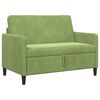 vidaXL Sofa med opbevaring Lys gr&oslash;n 122 x 78 x 87 cm Polyester