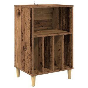 vidaXL Pladespiller Stativ Egetr&aelig; 47 x 39,5 x 74,5 cm Konstrueret tr&aelig;