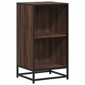 vidaXL bogreol 40x35x76 cm konstrueret tr&aelig; brun egetr&aelig;sfarve