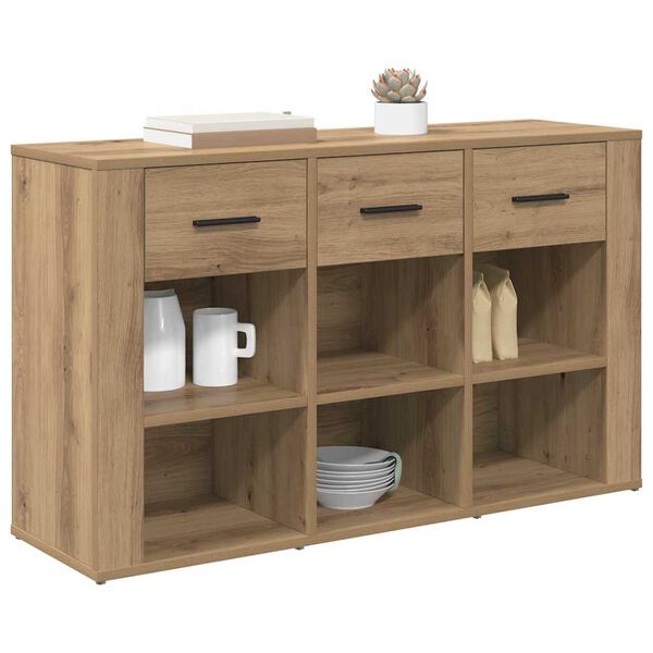 vidaXL Sideboard Artisan Egetr&aelig; 100 x 30 x 59,5 cm Konstrueret tr&aelig;