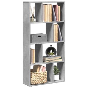 vidaXL bogreol 60x20x120,5 cm konstrueret tr&aelig; betongr&aring;