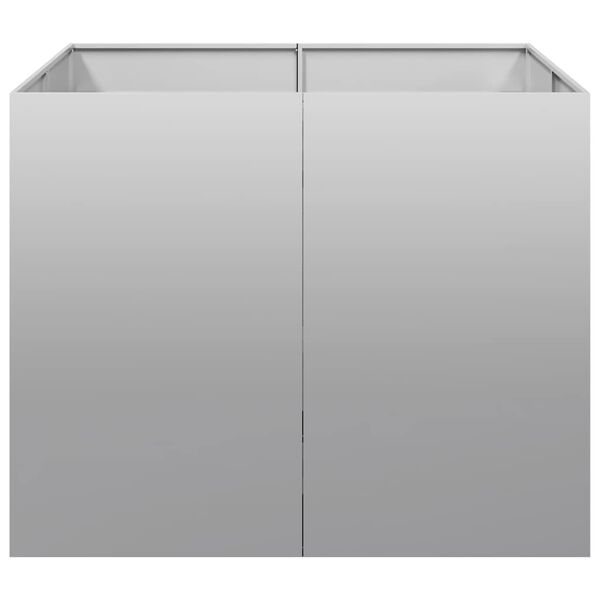 vidaXL plantekasse 100x100x80 cm galvaniseret st&aring;l