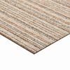 vidaXL T&aelig;ppe 20 pcs Stribet beige 50 x 50 cm 100% Polypropylen