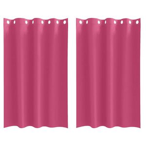 vidaXL M&oslash;rkl&aelig;gningsgardiner med ringe 2 pcs Lys Pink 175 x 140 cm