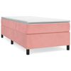 vidaXL Boxspring sengeramme 80x200 cm fl&oslash;jl pink