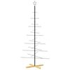 vidaXL juletr&aelig; med tr&aelig;bund 180 cm metal sort