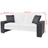 vidaXL Sofa Hvid Stof