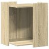vidaXL toiletskjuler kattebakke 42x42x51 cm konstrueret tr&aelig; sonoma-eg