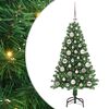 vidaXL Juletr&aelig; med LED-lys 120 cm 150 LED'er Varm hvid PVC og plastik