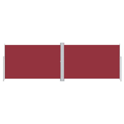 vidaXL sammenrullelig sidemarkise 220x600 cm rød