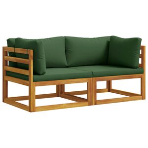 vidaXL Sektionelt hj&oslash;rnesofa med puder 2 stk. 2-personers