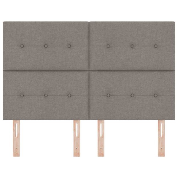 vidaXL Hovedg&aelig;rde med hovedg&aelig;rde Gr&aring;brun 144 cm Faux l&aelig;der