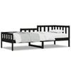 vidaXL daybed 90x190 cm massivt fyrretr&aelig; sort