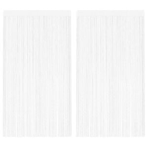 vidaXL tr&aring;dgardiner 2 stk. 140 x 250 cm hvid