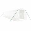 vidaXL drivhus med st&aring;lstel 20 m&sup2; 10x2x2 m hvid