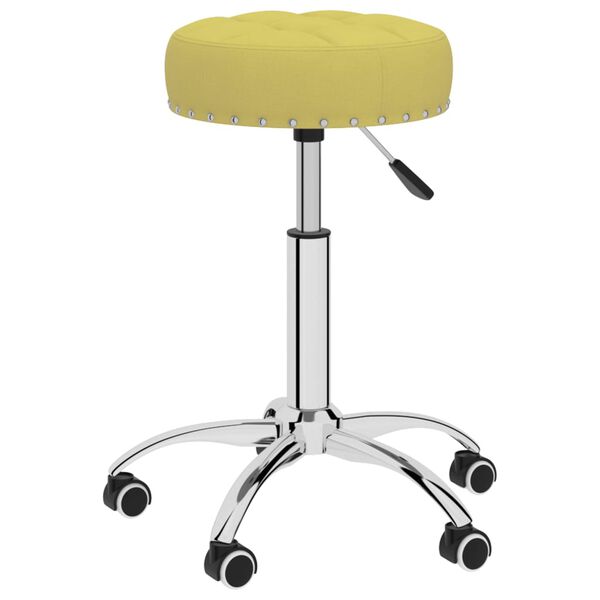 vidaXL drejelige spisebordsstole 4 stk. stof gr&oslash;n