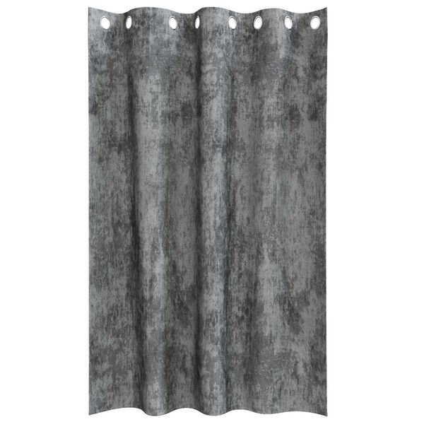 vidaXL Velour Gardiner med gardiner 2 pcs Gr&aring; 175 x 140 cm Fl&oslash;jl