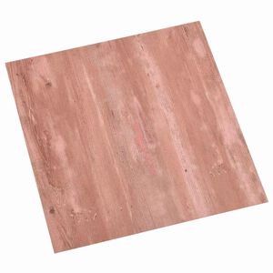 vidaXL Gulvplanker R&oslash;d 5,11 m&sup2; 55 stk. PVC