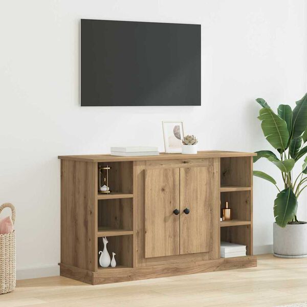 vidaXL Sideboard Artisan Egetr&aelig; 100 x 35,5 x 60 cm Konstrueret tr&aelig;